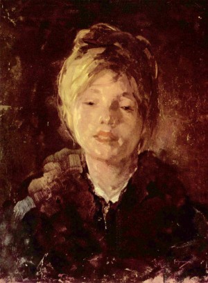 Portrait of a young girl with a beautiful look